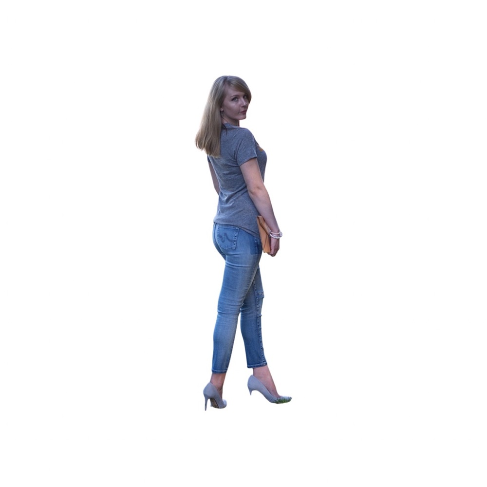 AG Stilt Crop Cigarette Jean 28